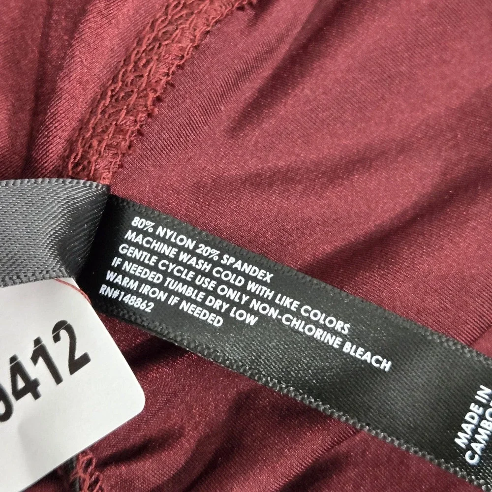 Torrid Women Activewear Pants 2 Red Nylon Spandex Legging Yoga Scrunch‎